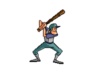 Picture of player swinging bat